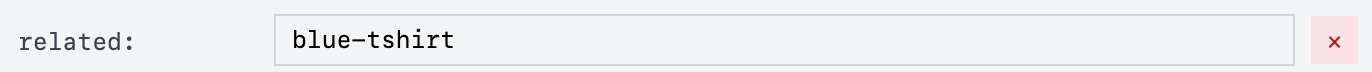 Related field in metadata for Yellow T-shirt Product